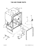 Tub and frame parts