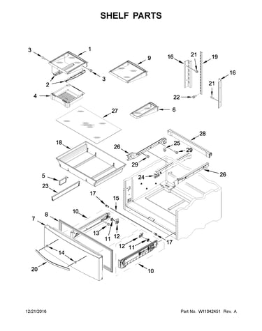 Shelf parts