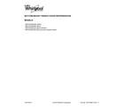 Whirlpool WRF535SWHZ00 cover sheet diagram