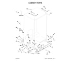 Whirlpool 5WRS22FDFG00 cabinet parts diagram