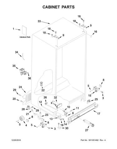 Cabinet parts