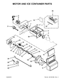 Motor and ice container parts