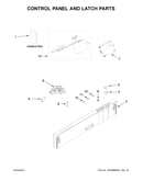 Control panel and latch parts