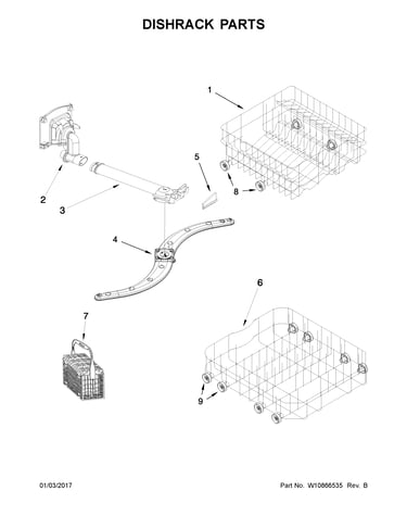 Dishrack parts