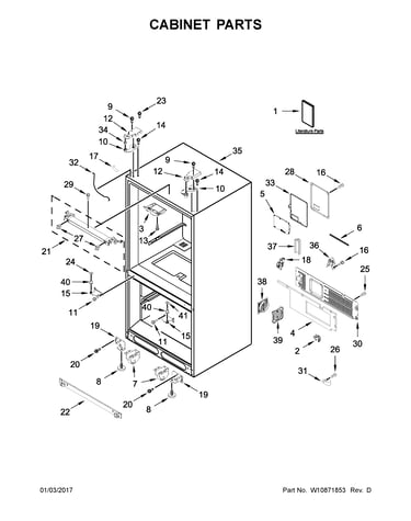 Cabinet parts