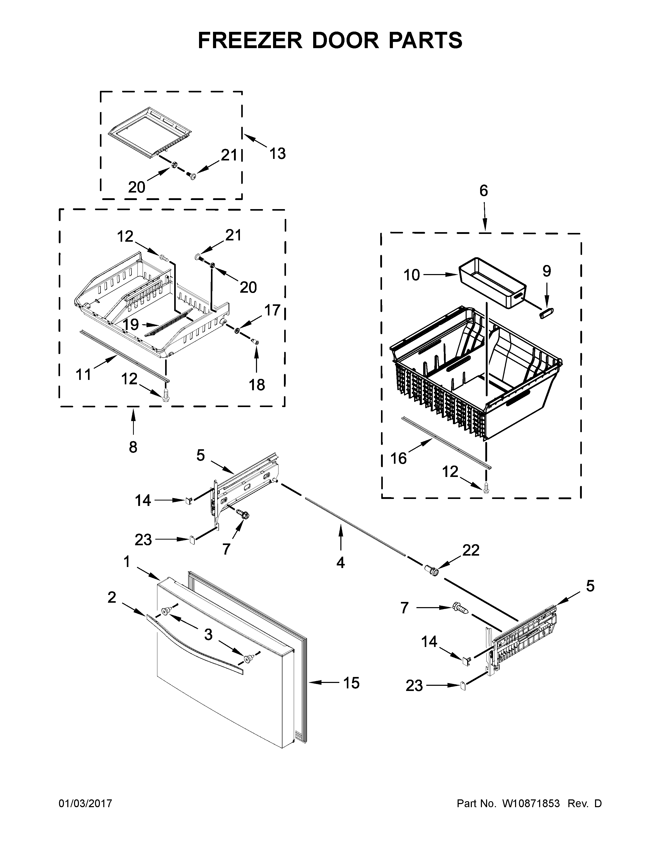 FREEZER DOOR PARTS