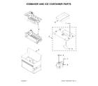 Whirlpool WRF993FIFM00 icemaker and ice container parts diagram