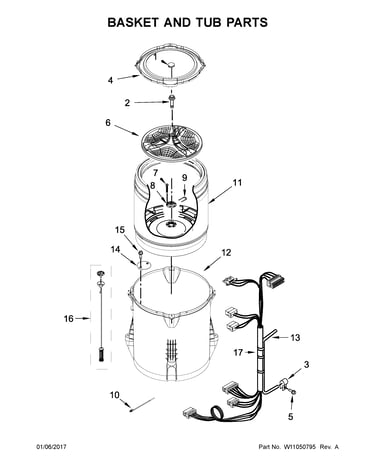 Basket and tub parts
