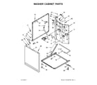 Whirlpool WGT4027EW1 washer cabinet parts diagram