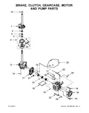 Brake, clutch, gearcase, motor and pump parts
