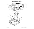 Whirlpool WGT4027EW1 machine base parts diagram