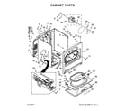 Crosley CGD7006GW0 cabinet parts diagram