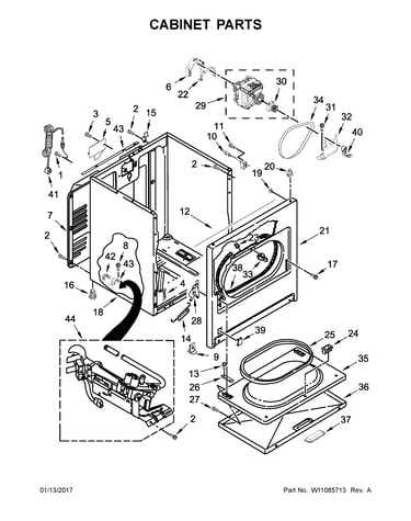 Cabinet parts
