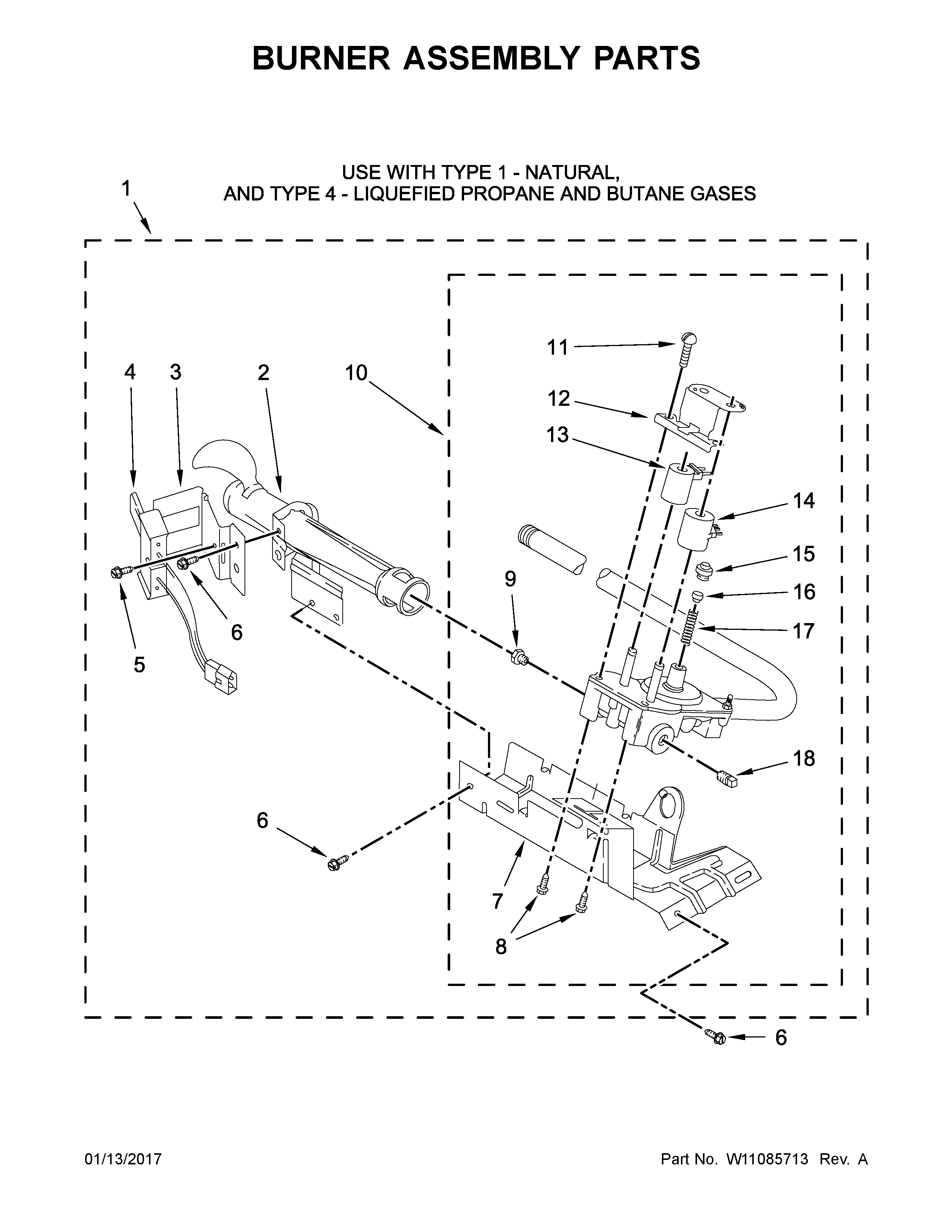 BURNER ASSEMBLY PARTS