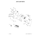 KitchenAid KMHS120EBS0 air flow parts diagram