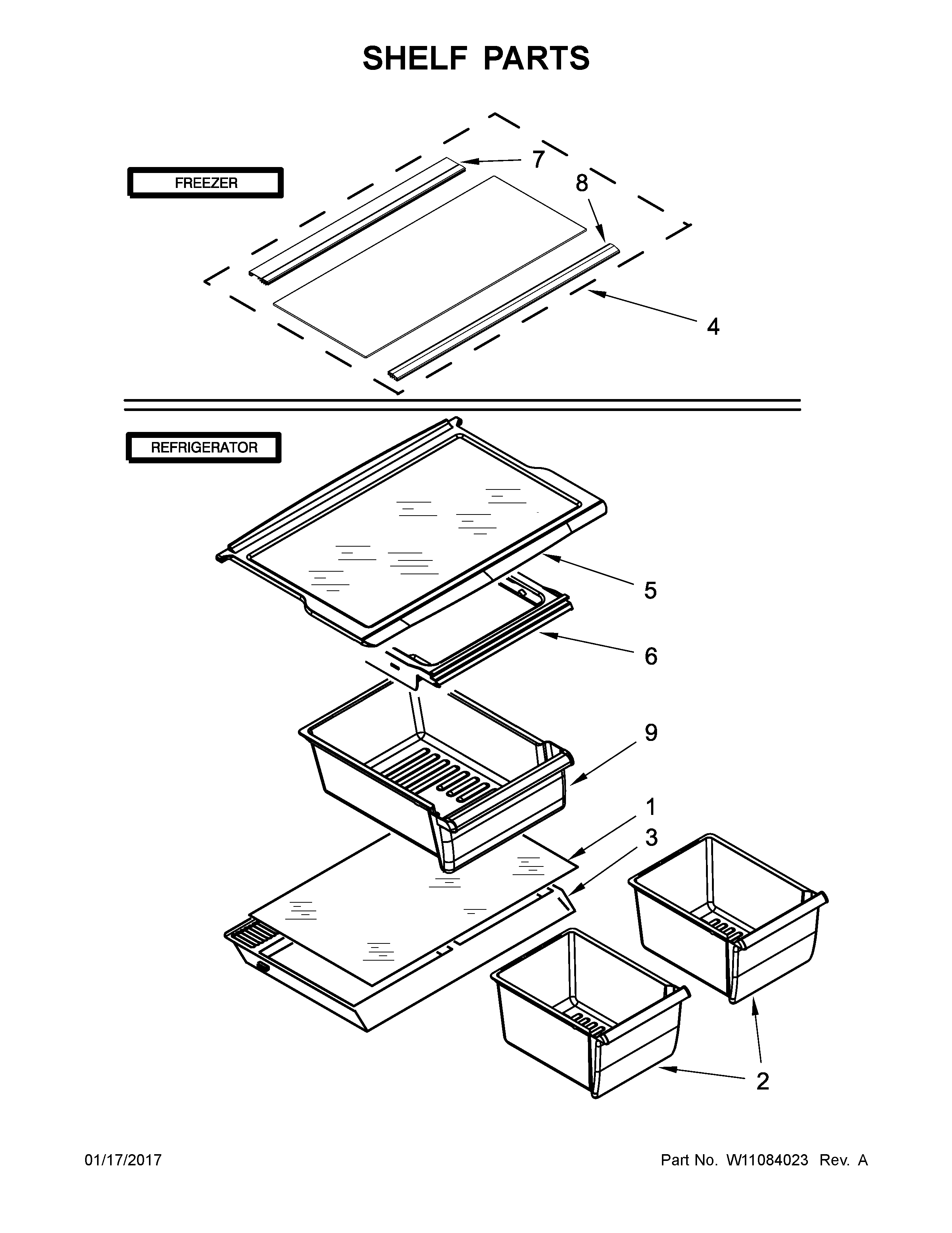 SHELF PARTS