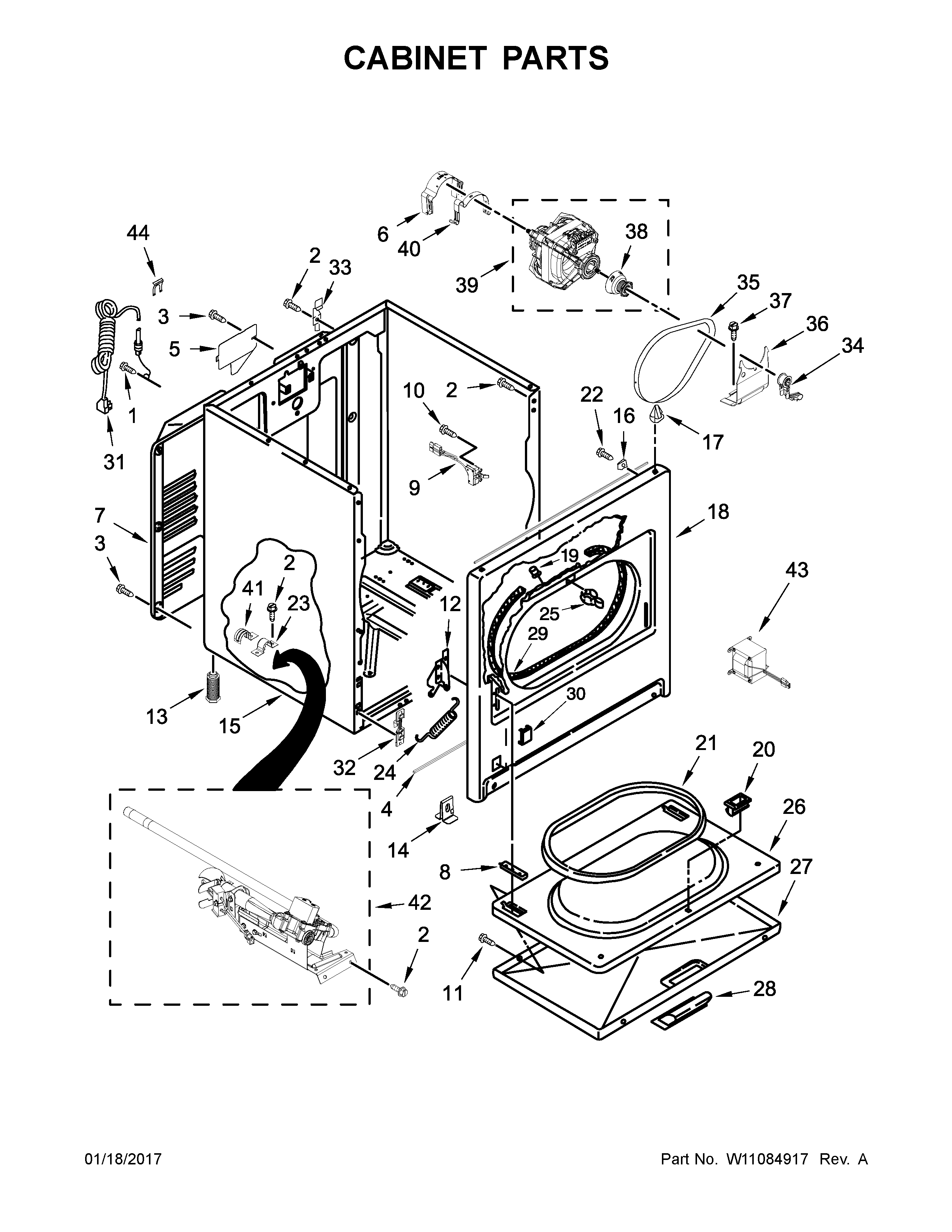 CABINET PARTS
