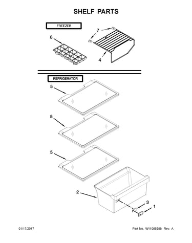 Shelf parts