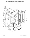 Cabinet, door and liner parts