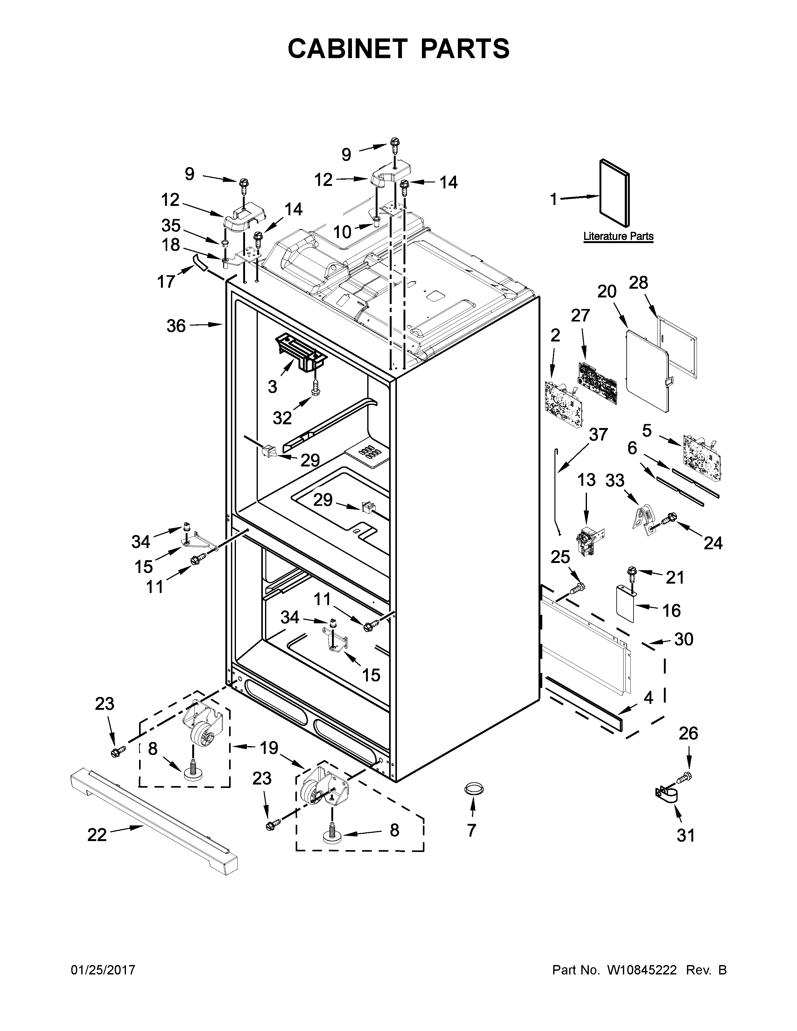 Cabinet parts