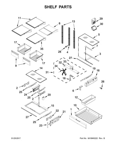 Shelf parts