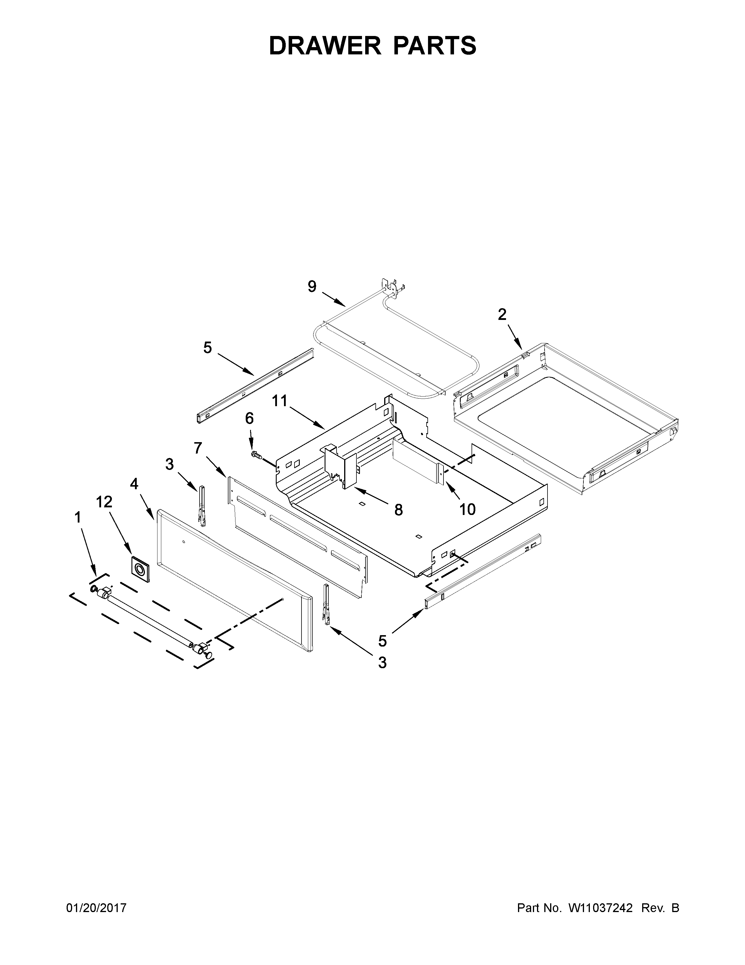 Drawer parts
