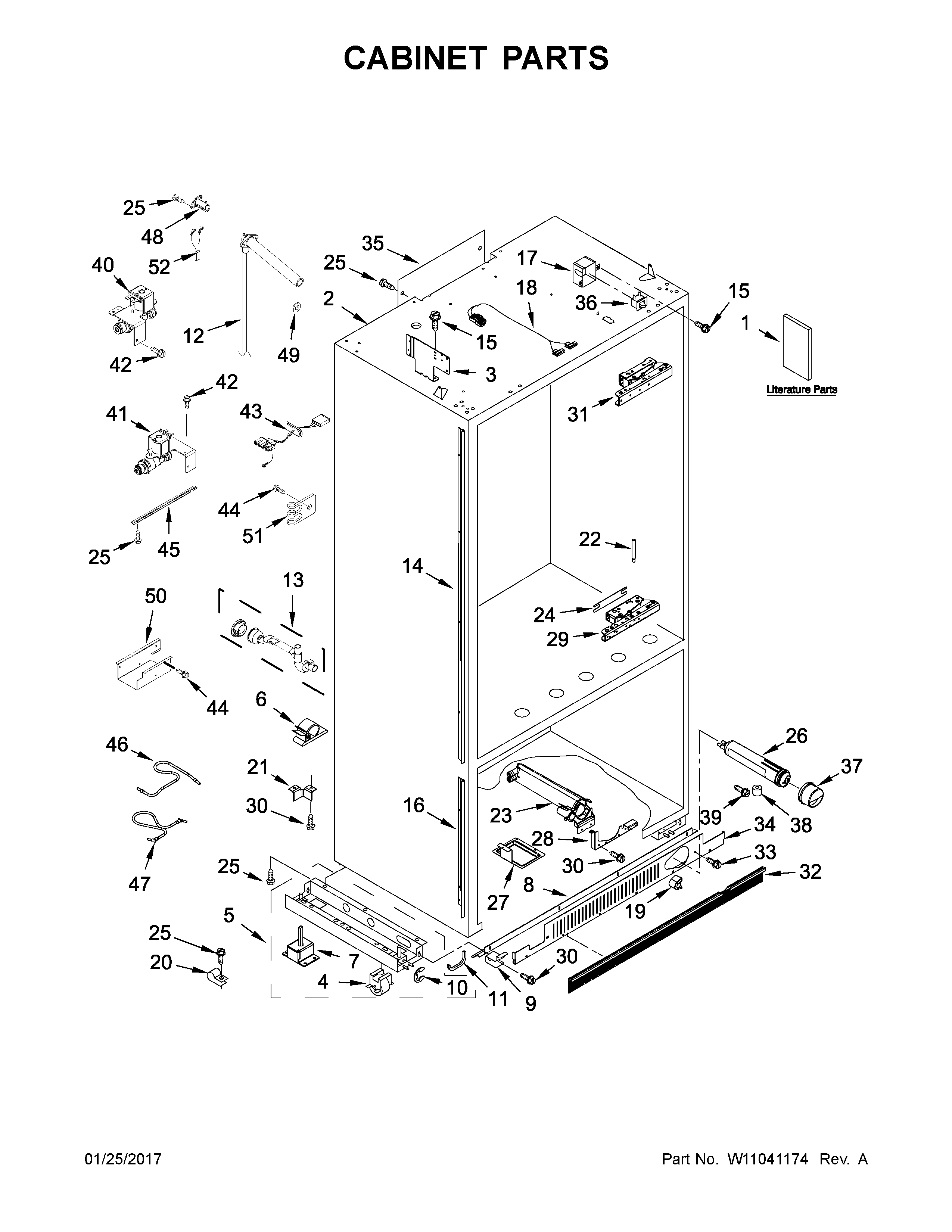 Cabinet parts