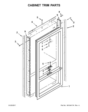 Cabinet trim parts