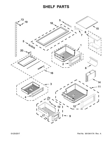 Shelf parts