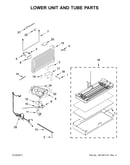 Lower unit and tube parts