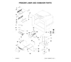 KitchenAid KRFC302EPA00 freezer liner and icemaker parts diagram
