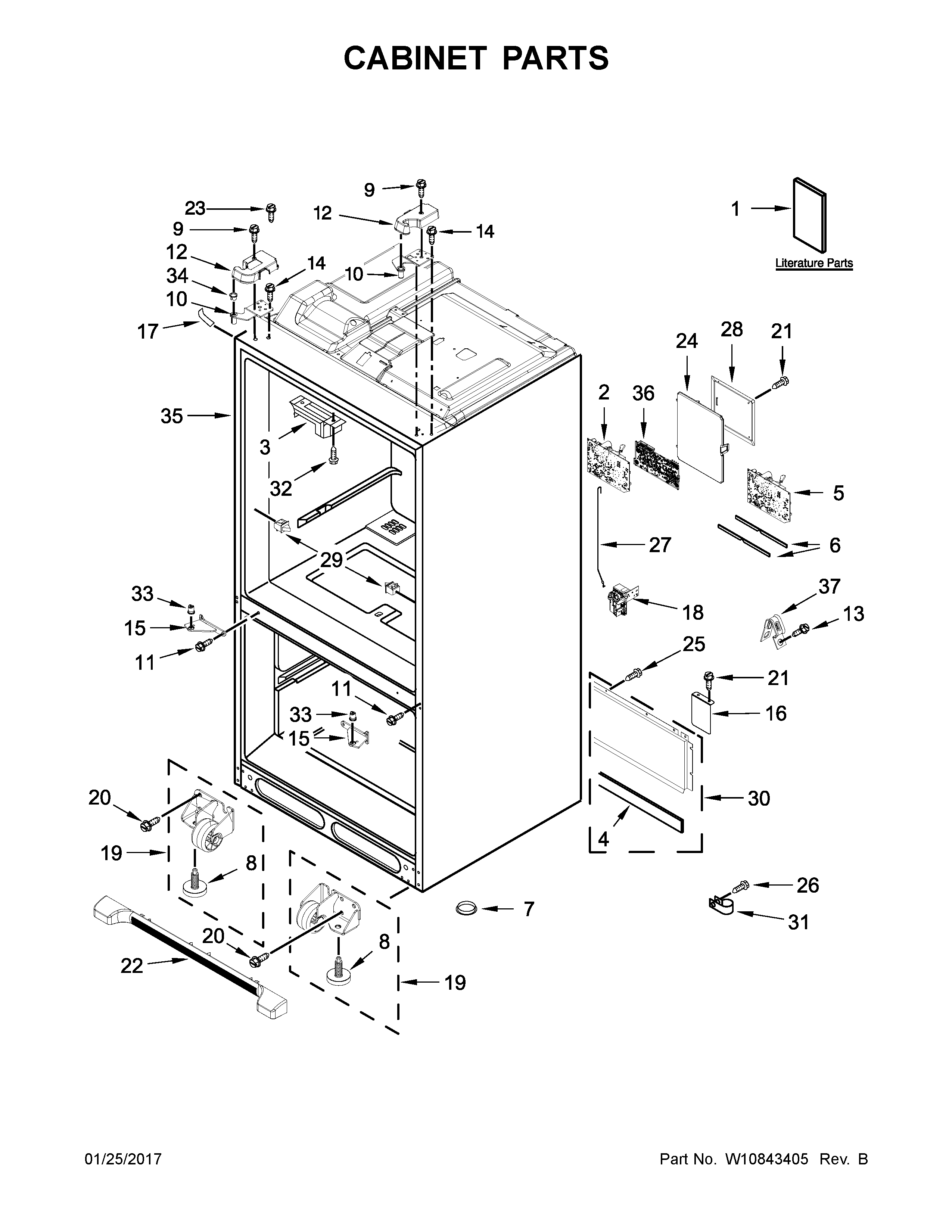 Cabinet parts