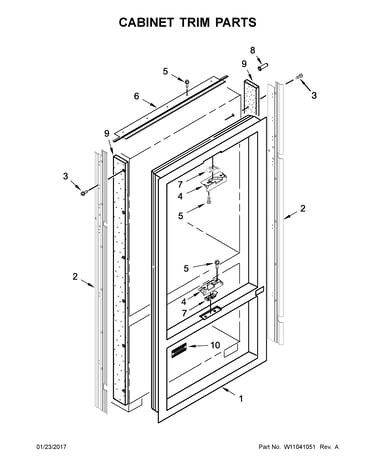 Cabinet trim parts