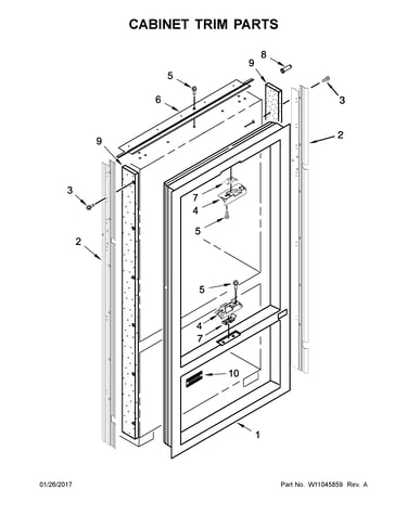 Cabinet trim parts