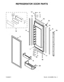 Freezer door and basket parts