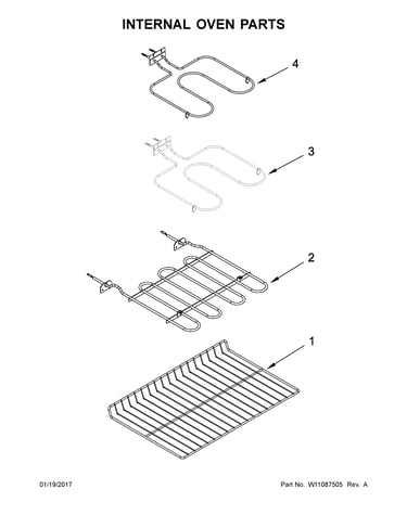 Internal oven parts