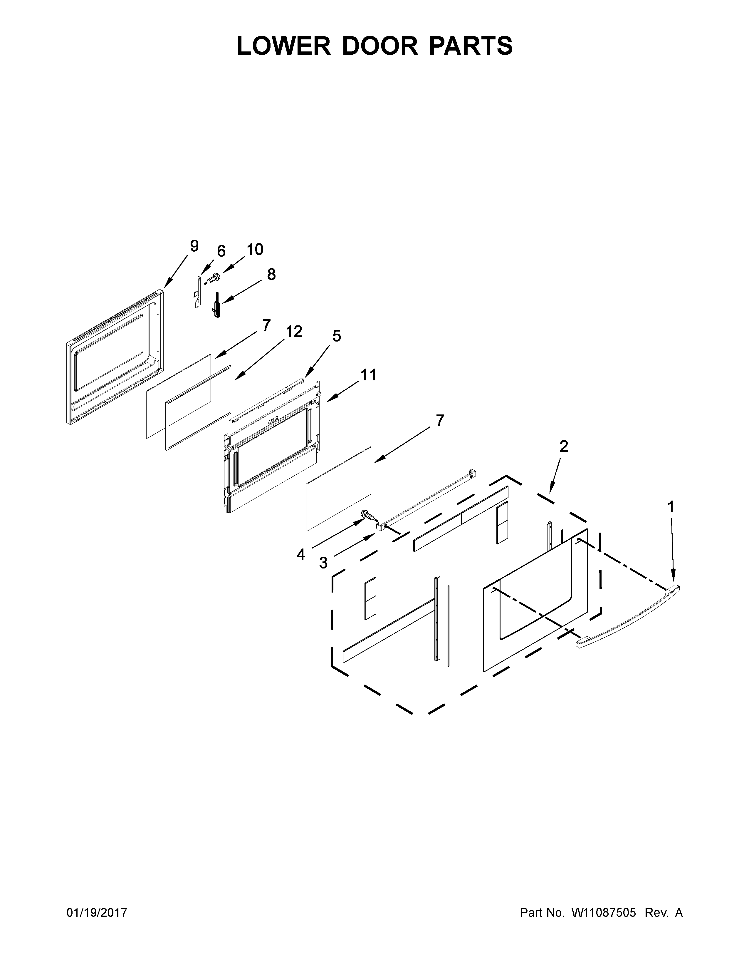 LOWER DOOR PARTS