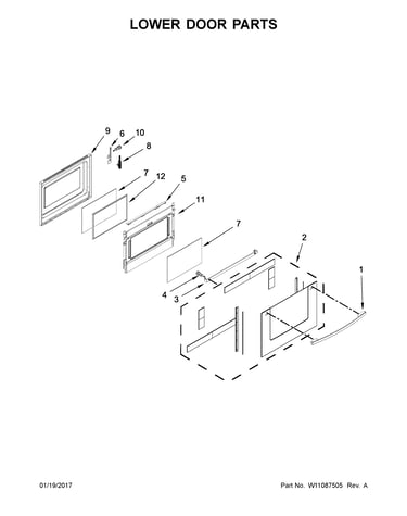 Lower door parts