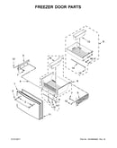 Freezer door parts