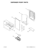 Dispenser front parts