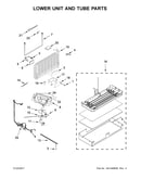 Lower unit and tube parts