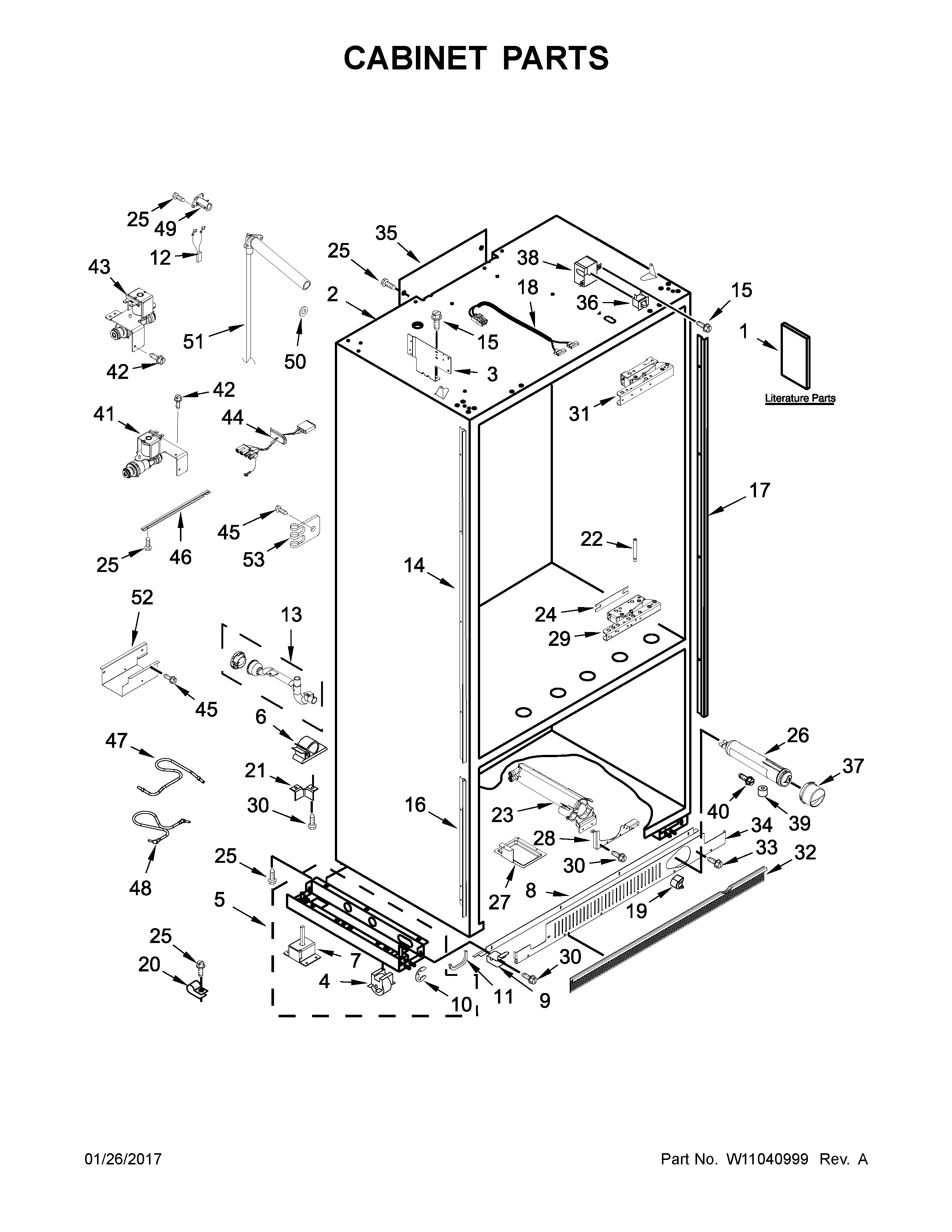 Cabinet parts