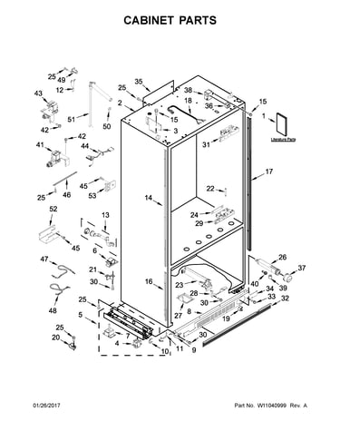 Cabinet parts