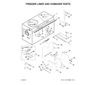 Jenn-Air JB36NXFXLE01 freezer liner and icemaker parts diagram