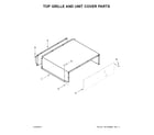 Jenn-Air JB36NXFXLE01 top grille and unit cover parts diagram