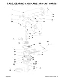 Case, gearing and planetary unit parts