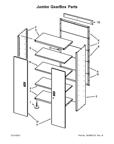 Jumbo gearbox parts