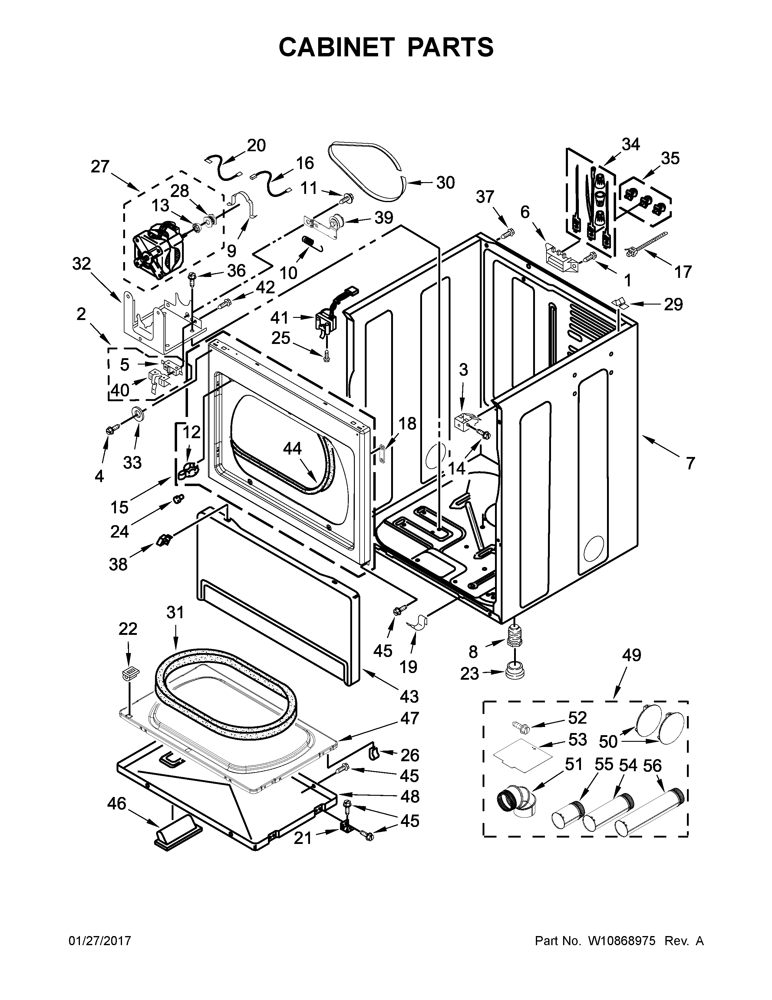 Cabinet parts