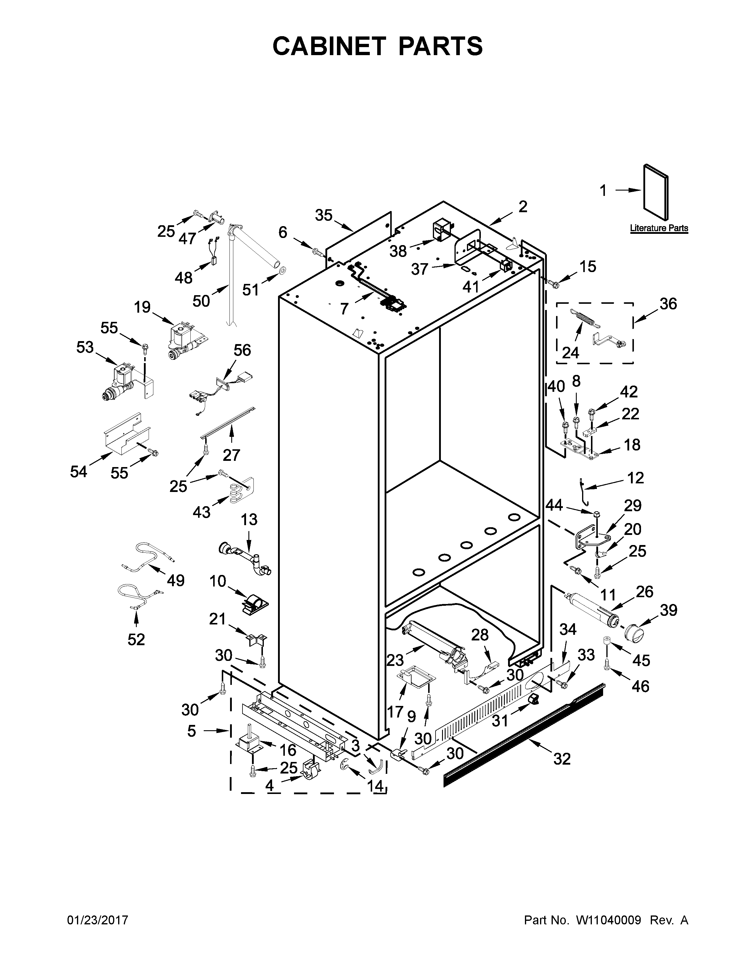 Cabinet parts