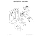 KitchenAid KBFN506ESS01 refrigerator liner parts diagram